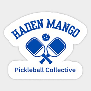 Twin Paddles and Ball for Pickleball Sticker